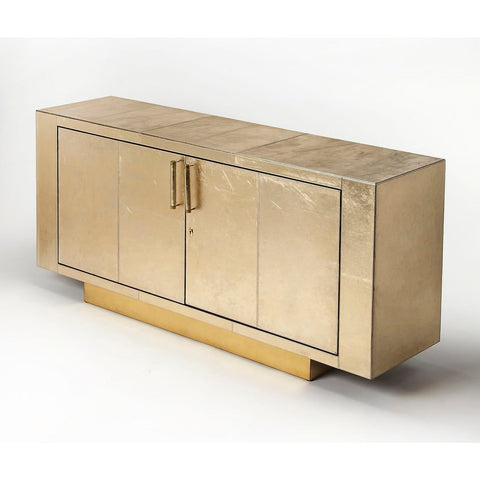 Butler Francois Gold Leather Buffet