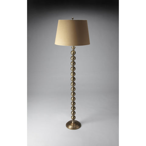 Butler Hors D'Oeuvres Floor Lamp In Antique Brass Finish