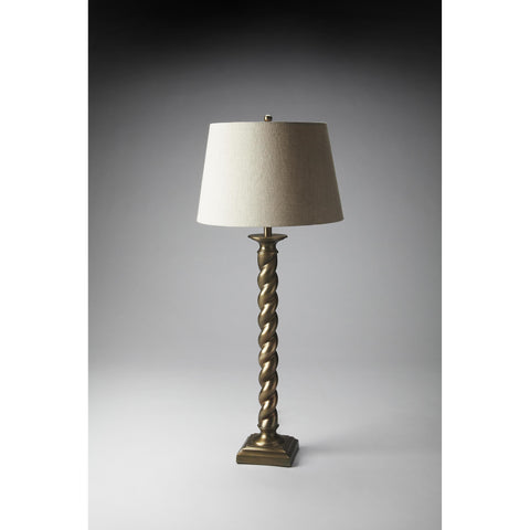 Butler Hors D'Oeuvres Table Lamp In Antique Brass Finish 7121116