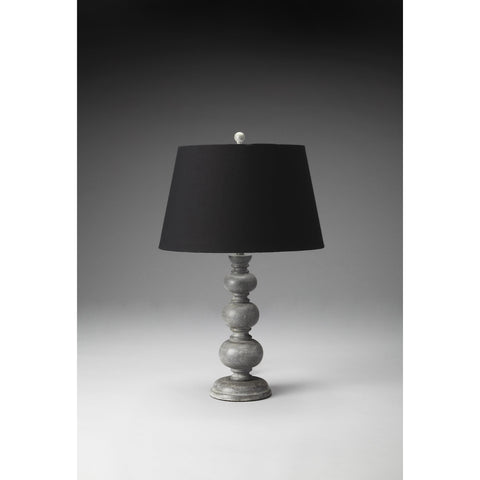 Butler Hors D'Oeuvres Table Lamp In Carved Wood