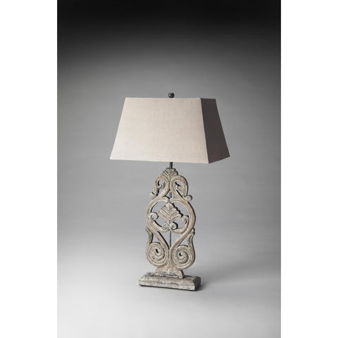 Butler Hors D'Oeuvres Table Lamp In Cathedral Gray Finish