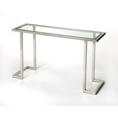 Butler Iliad Stainless Steel Console Table