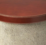 Butler Leandro Hair-On-Hide Leather End Table