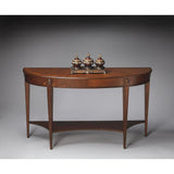 Butler Masterpiece Astor Demilune Console Table In Nutmeg