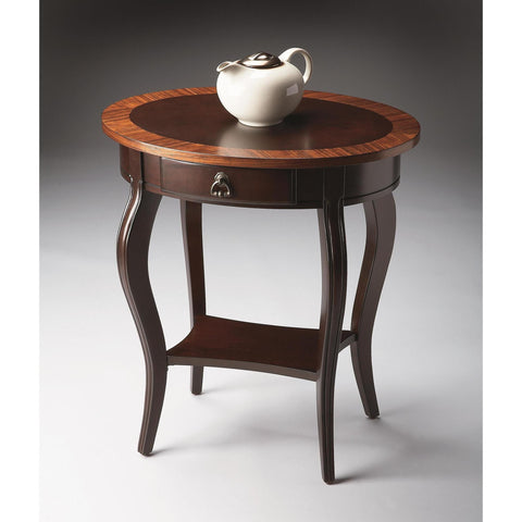 Butler Masterpiece Oval Accent Table In Cherry Nouveau