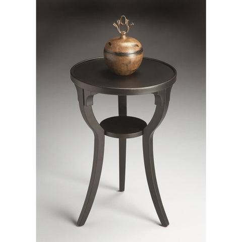Butler Masterpiece Round Accent Table In Black Licorice