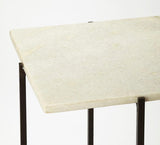 Butler Nigella Square Marble & Metal Accent Table
