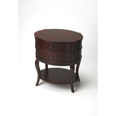 Butler Plantation Cherry Jarvis Oval Side Table
