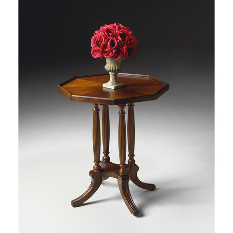 Butler Plantation Cherry Octagon Accent Table