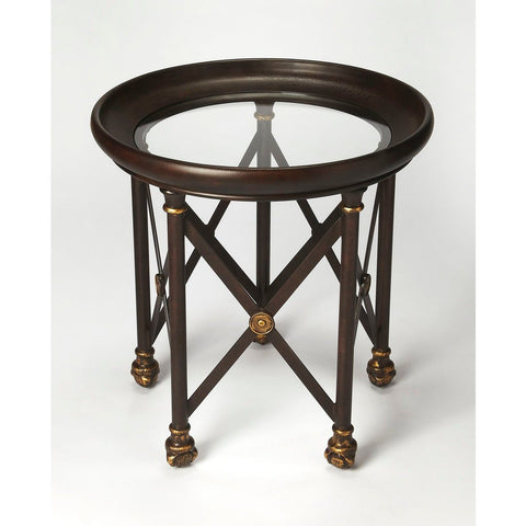 Butler Richton Glass & Metal Lamp Table