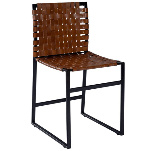 Butler Urban Brown Woven Leather Chair