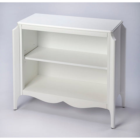 Butler Wilshire Glossy White Bookcase