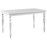 Camden Isle Philippe Dining Table, White