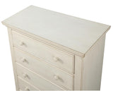 Comfort Pointe Alida Antique White 5 Drawer Chest of Drawers