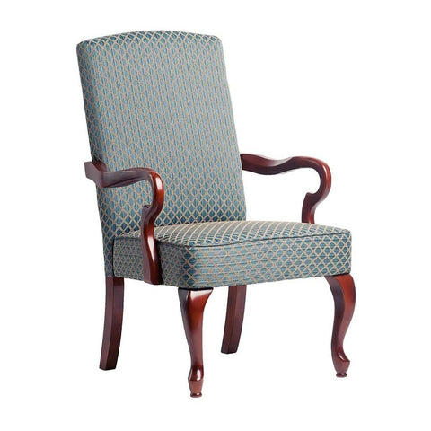 Comfort Pointe Derby Blue Gooseneck Arm Chair