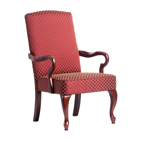 Comfort Pointe Derby Red Gooseneck Arm Chair