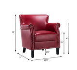 Comfort Pointe Holly Club Chair in Red