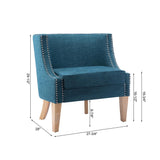 Comfort Pointe Kacey Teal Barrel Chair