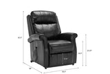 Comfort Pointe Lehman Traditional Lift Chair in Black