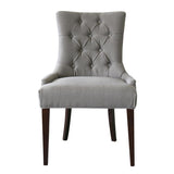 Comfort Pointe Madelyn Tufted Chair in Cherry & Granite