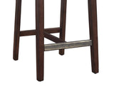 Comfort Pointe Simone Charcoal Leather Gel Counter Stool