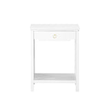Comfort Pointe Thomas White Chippendale-Style Nightstand