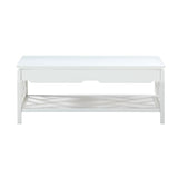 Comfort Pointe Thomas White Chippendale-style Coffee Table