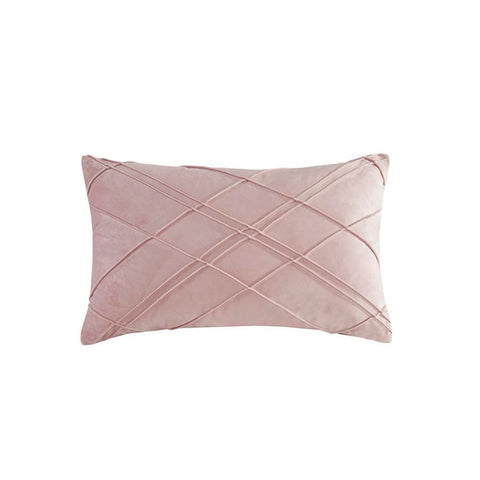 CosmoLiving Naomi Pleated Velvet Decorative Pillow 12x20"