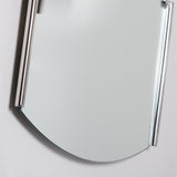 Decor Wonderland Frameless Chrome Mirror with Magnifier