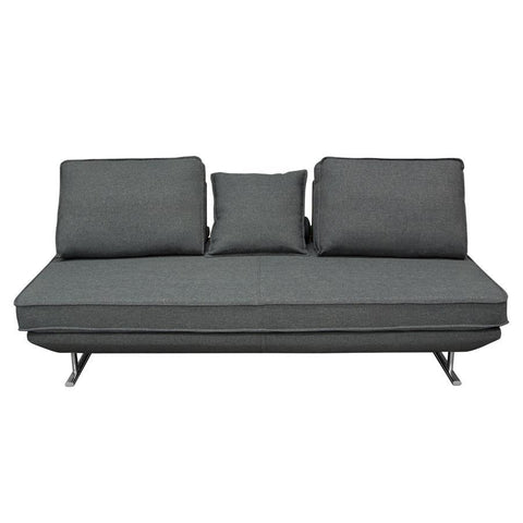 Diamond Sofa Dolce Lounge Seating Platform w/Moveable Backrest Supports - Grey Fabric