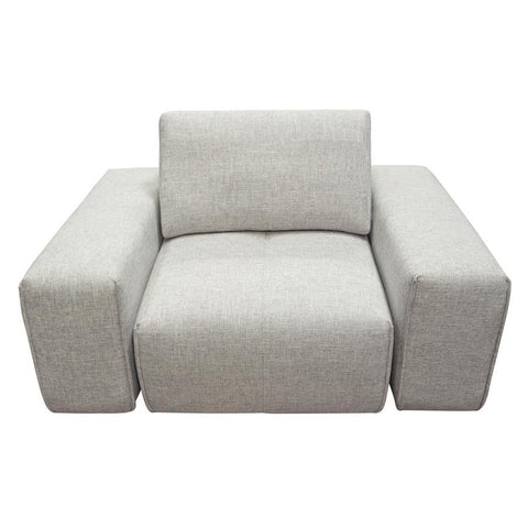 Diamond Sofa Jazz Modular 1-Seater w/Adjustable Backrest in Light Brown Fabric