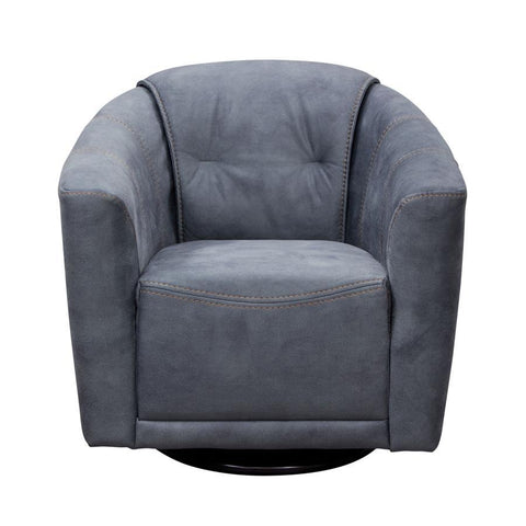 Diamond Sofa Murphy Swivel Accent Chair in Light Grey Fabric