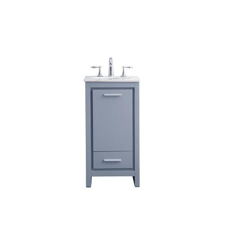 Elegant Lighting 18 in. Single Bathroom Vanity set in grey