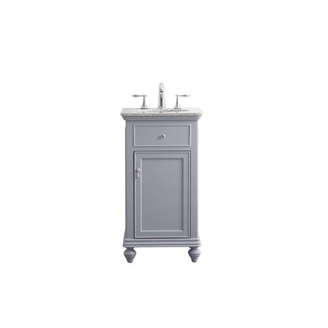 Elegant Lighting 19 in. Single Bathroom Vanity set in light grey