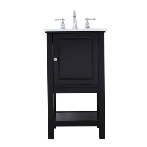 Elegant Lighting 19 in. single bathroom vanity set in Black