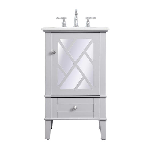 Elegant Lighting 21 In. Single Bathroom Vanity Set In Grey