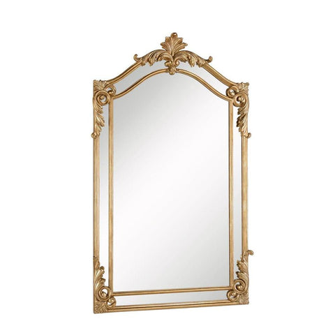 Elegant Lighting Antique 30 in. Contemporary Mirror in Antique gold leaf