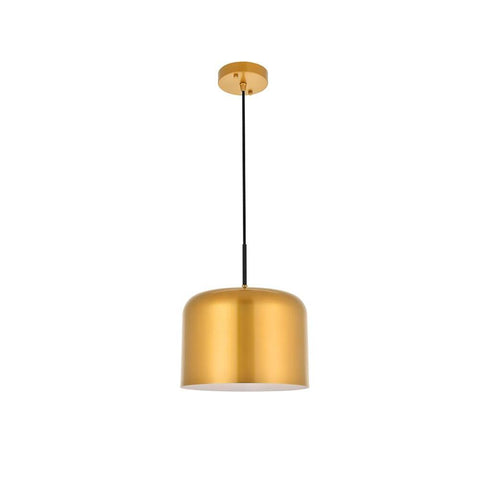 Elegant Lighting Etude 1 light satin gold Pendant