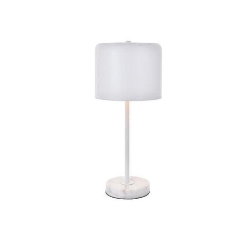 Elegant Lighting Exemplar 1 light white Table lamp