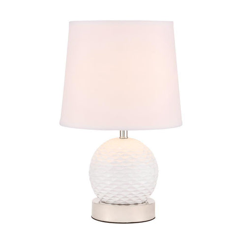 Elegant Lighting Haven 1 light Polished Nickel Table Lamp