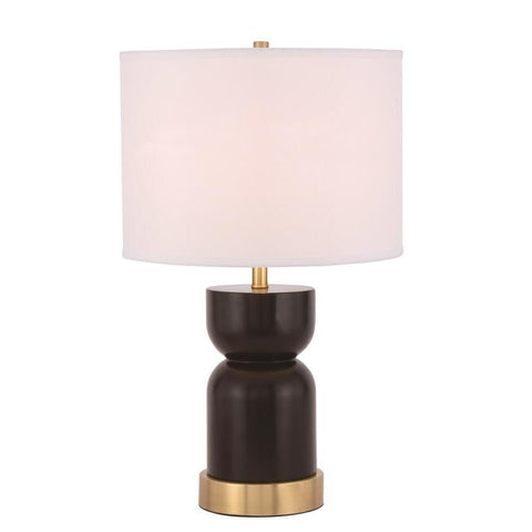 Elegant Lighting Jericho 1 light Brass Table Lamp