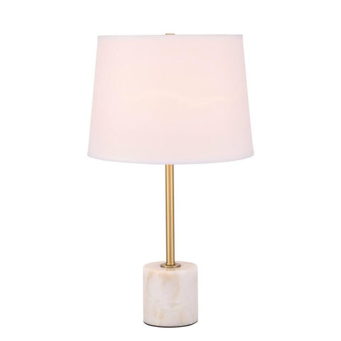 Elegant Lighting Kira 1 light Brass Table Lamp