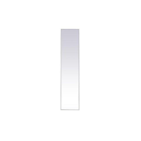 Elegant Lighting Metal frame rectangle mirror 14 inch x 60 inch in White