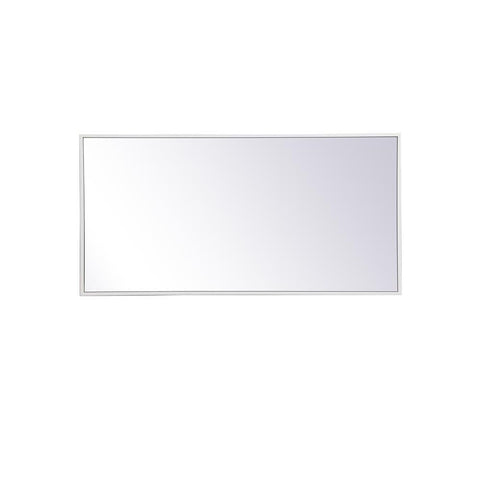 Elegant Lighting Metal frame rectangle mirror 18 inch x 36 inch in White