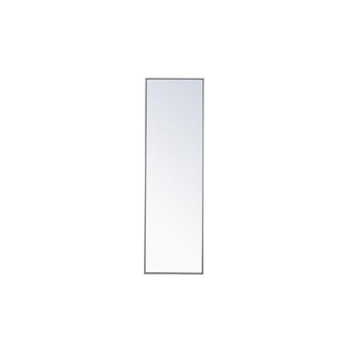Elegant Lighting Metal frame rectangle mirror 18x 60 inch in Grey