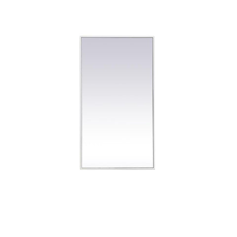 Elegant Lighting Metal frame rectangle mirror 20 inch x 36 inch in White