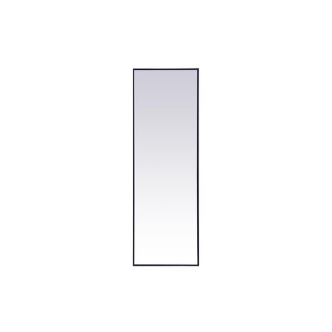 Elegant Lighting Metal frame rectangle mirror 20 inch x 60 inch in Blue