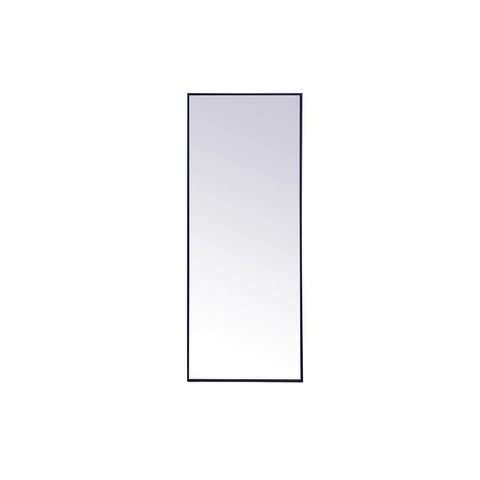 Elegant Lighting Metal frame rectangle mirror 24 inch x 60 inch in Blue
