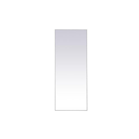 Elegant Lighting Metal frame rectangle mirror 24 inch x 60 inch in White