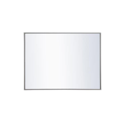 Elegant Lighting Metal frame rectangle mirror 24x 32 inch in Grey